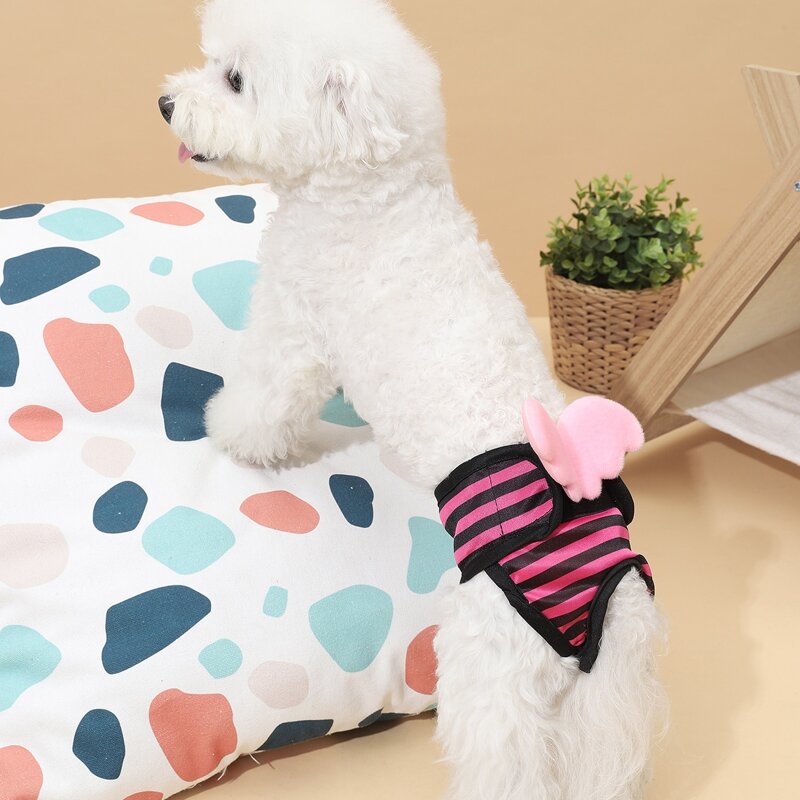 

Wing Decor Striped Dog Sanitary Pant, Multicolor