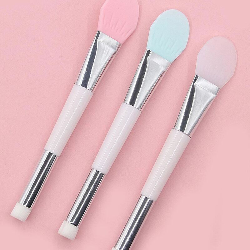 

1pc Random Double-ended Facial Mask Brush, Multicolor