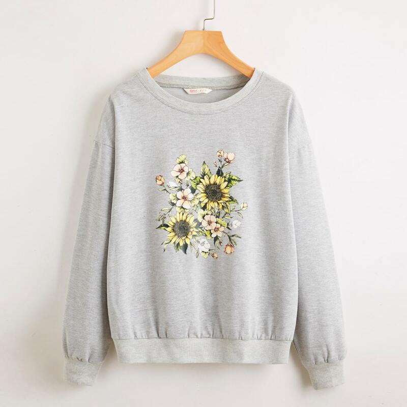 

Sunflower Graphic Sweatshirt, Light grey