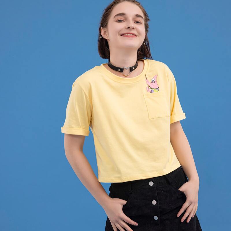 

Pocket Front Tee, Yellow