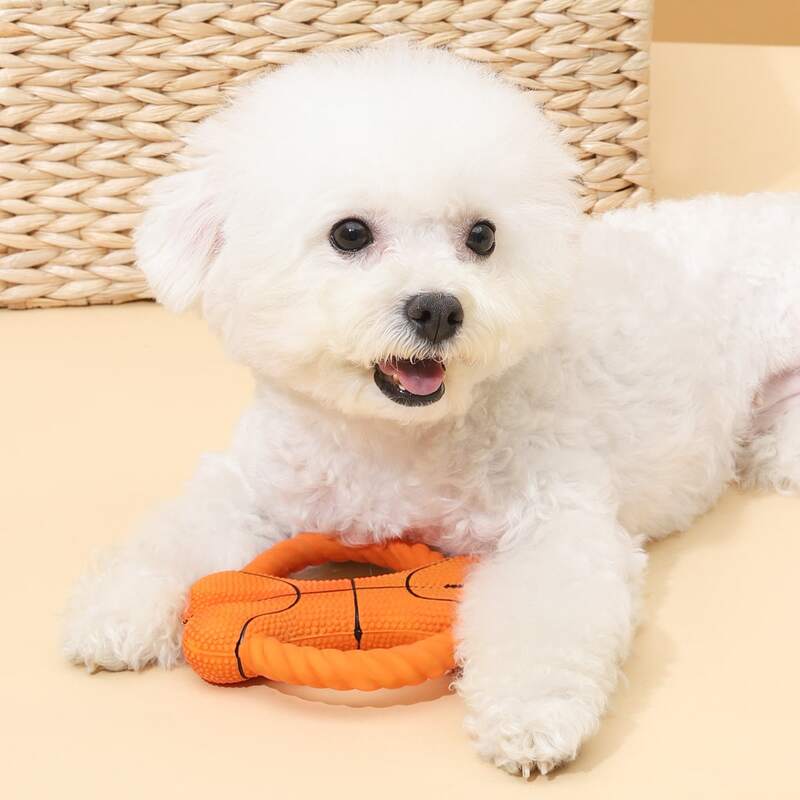 

Basketball Bone Shaped Dog Sound Toy, Orange