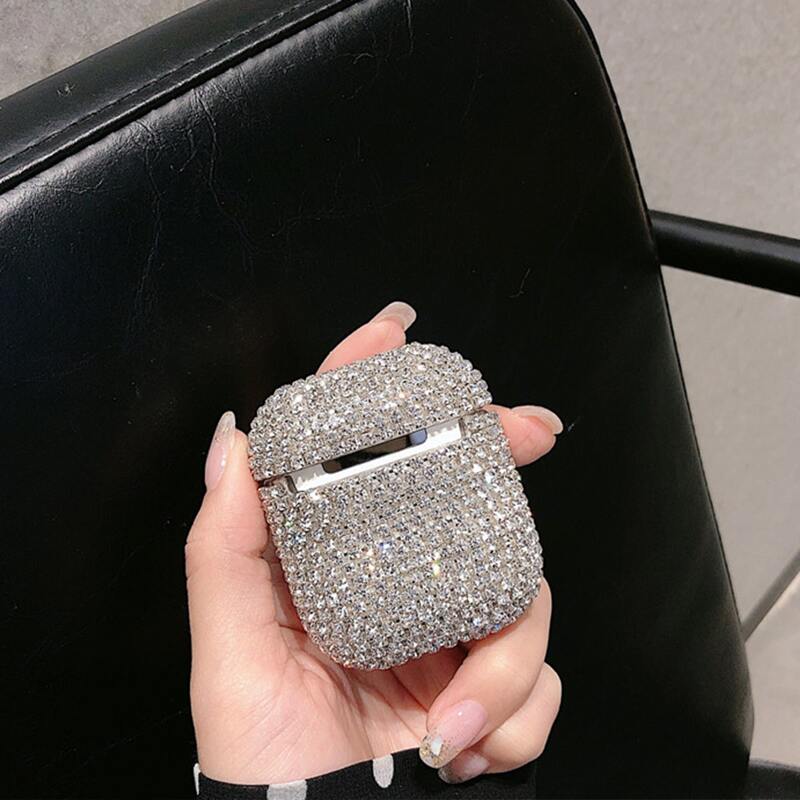 

Rhinestone AirPods Case, Silver