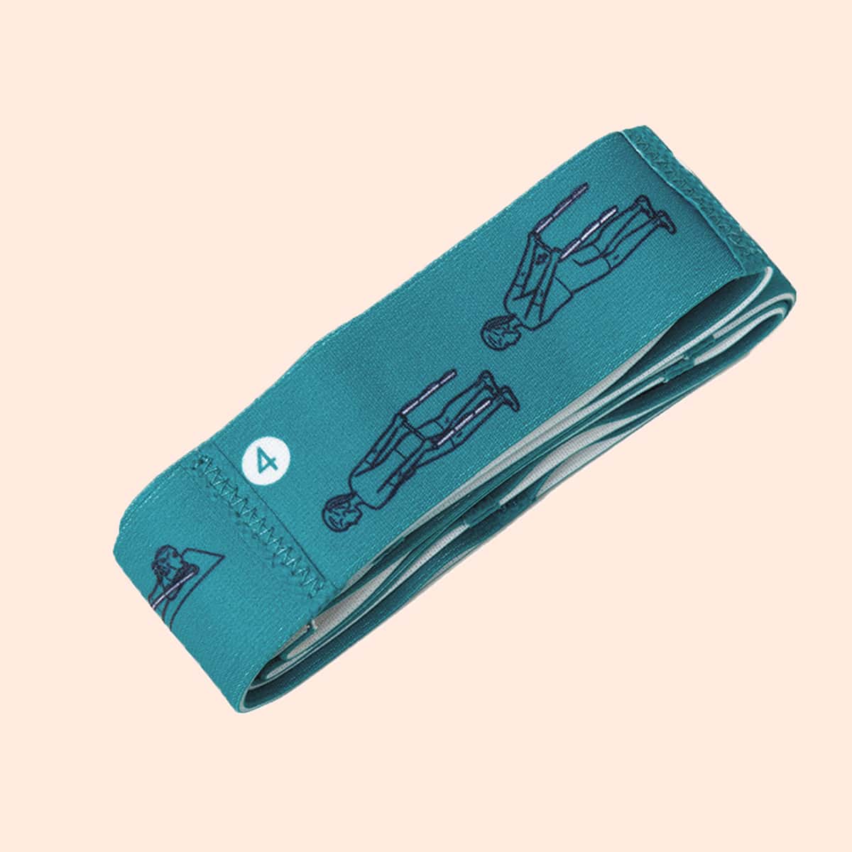 

Figure Graphic Yoga Resistance Band, Cadet blue