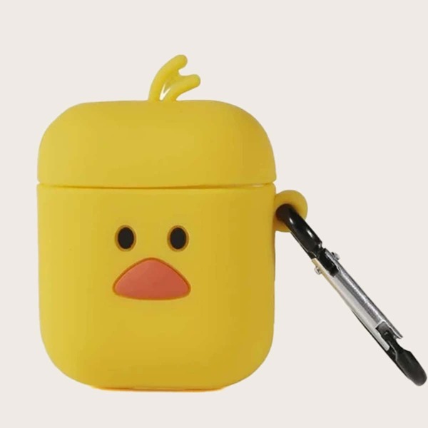 

Чехол для AirPods с узором курица и крючком, Жёлтые
