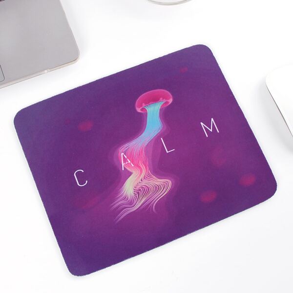 

Jellyfish & Letter Graphic Mouse Pad, Multicolor