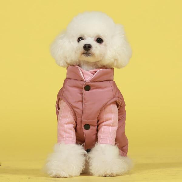 

Letter Graphic Dog Jacket, Pink