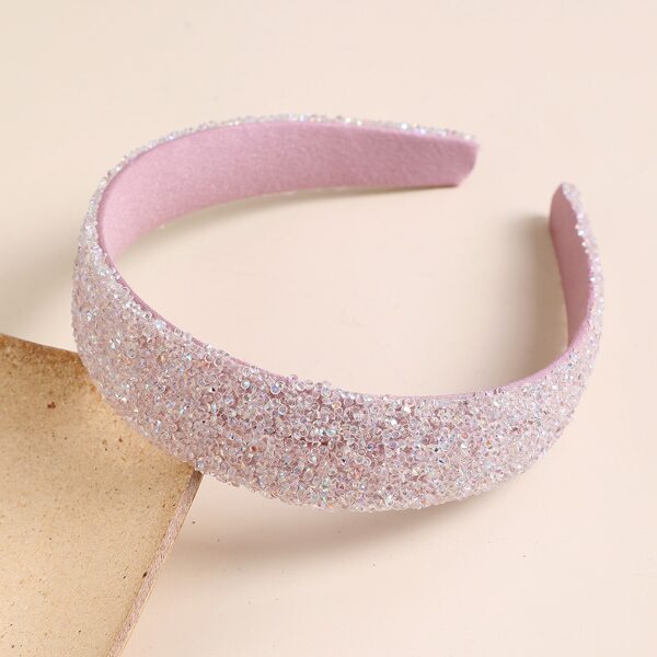 

Rhinestone Hair Hoop, Pink