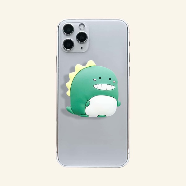 

Dinosaur Shaped Stand-Out Phone Holder, Green