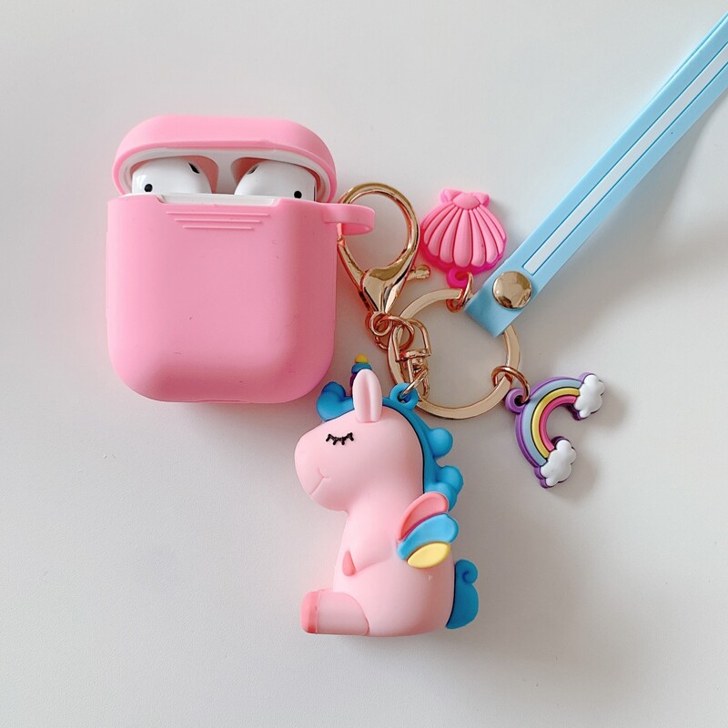 

Cartoon Charm AirPods Case, Baby pink pastel