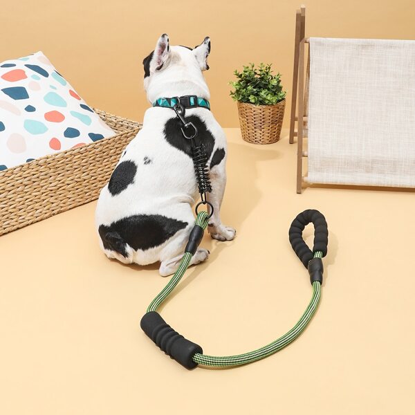 

Two Tone Elastic Dog Leash, Green