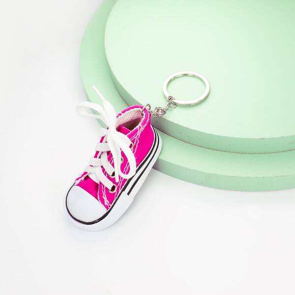 

Shoe Charm Keychain, Hot pink