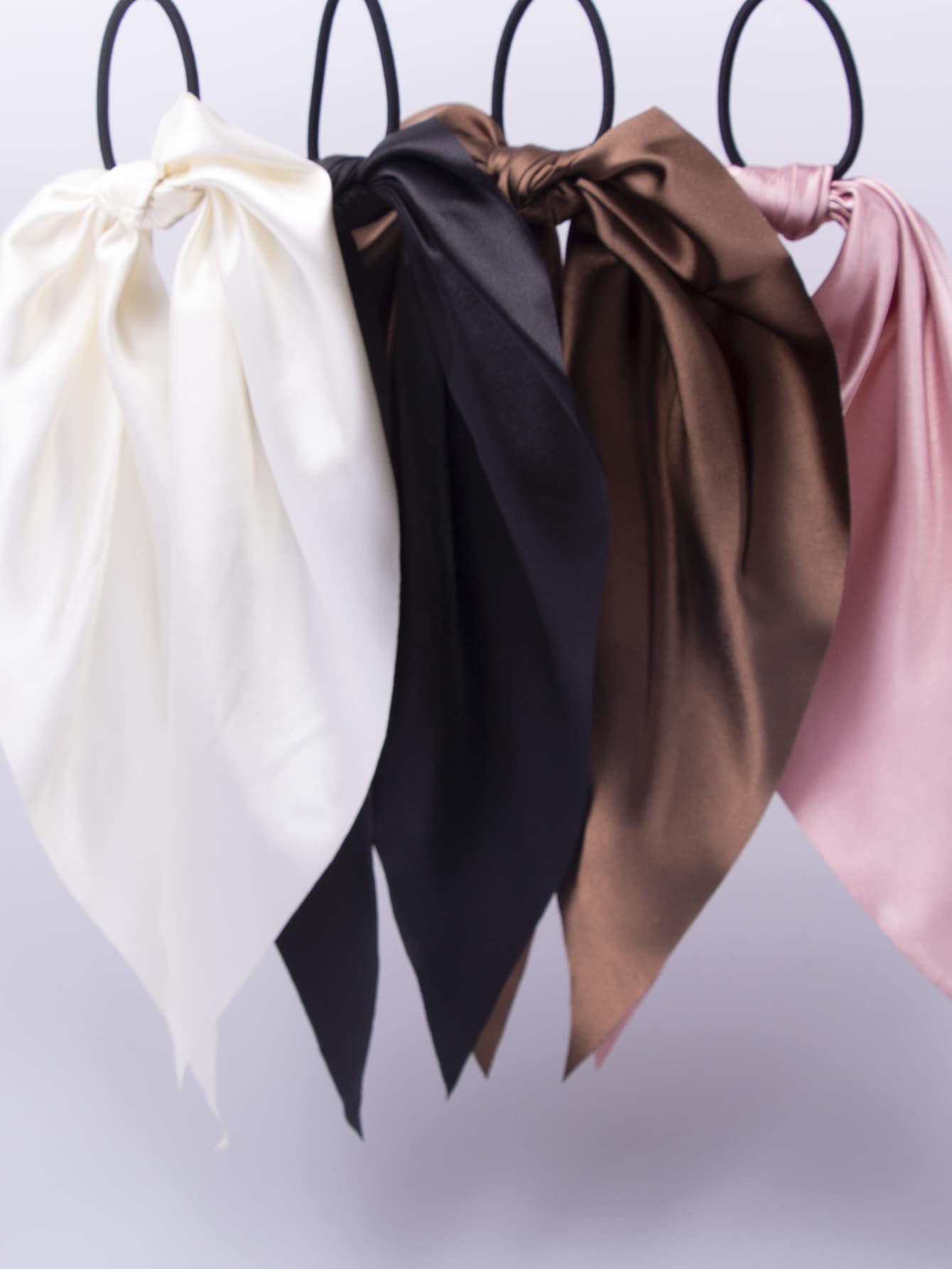 4pcs Women Knot Hair Tie Cute Bow Pink Accessories,Woman Head Accessories, Woman Hair Accessories Ponytail Holders Hair Elastics Hair Rubber Bands Scrunchies Hair Rope Elastic Hair Tie, Hair Bobbles Gym Beauty Makeup Woman Accessories Elastic Band,Summer,Holiday,Travel