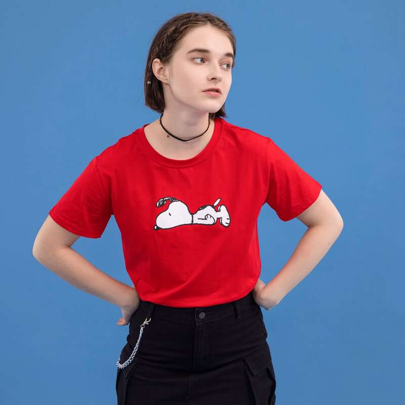 

Cartoon Graphic Tee, Red