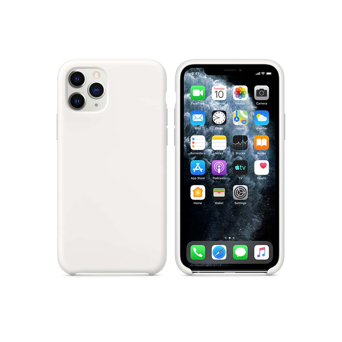 

Solid Anti-fall iPhone Case, White