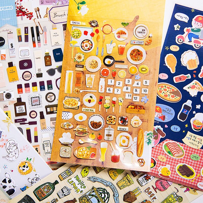 

1pc Random Mixed Pattern Hand Account Sticker, Multicolor