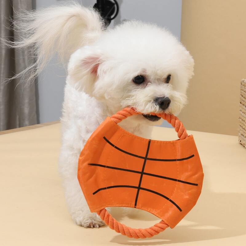 

Basketball Pattern Dog Frisbee Toy, Orange