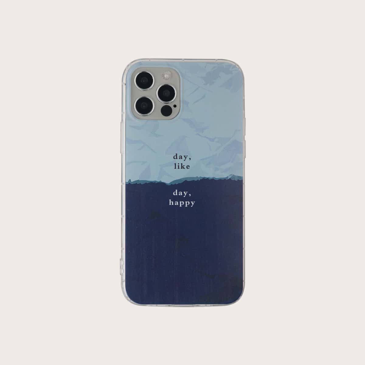 

Colorblock Letter iPhone Case, Blue