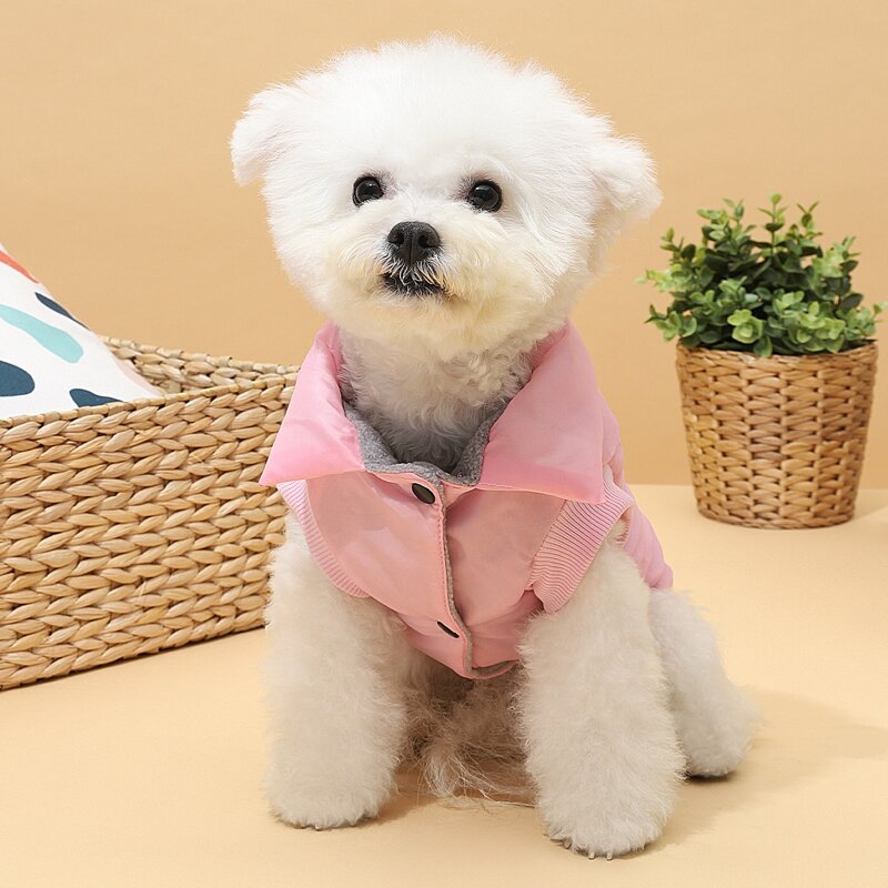 

Snap Button Solid Dog Jacket, Pink