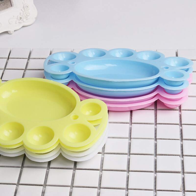 

5pcs Cute Art Paint Palette, Multicolor