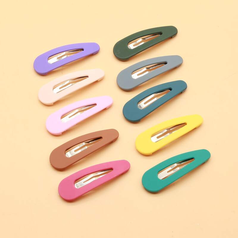 

10pcs Colorful Hair Clip, Multicolor