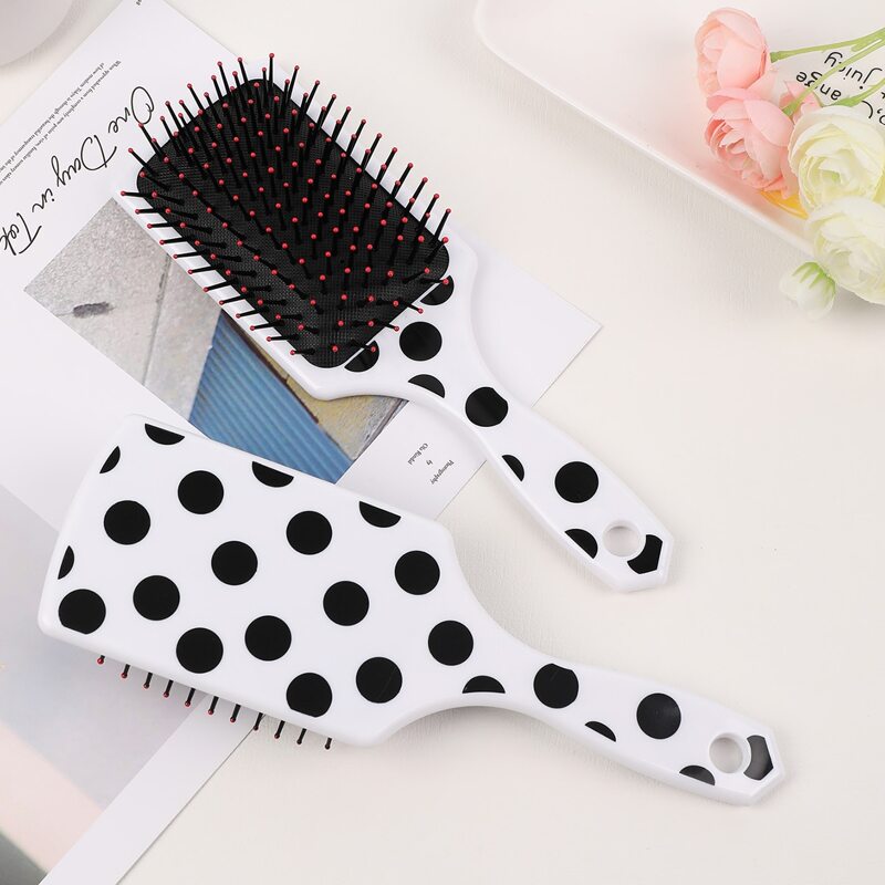 

1pc Polka Dot Hair Comb, White