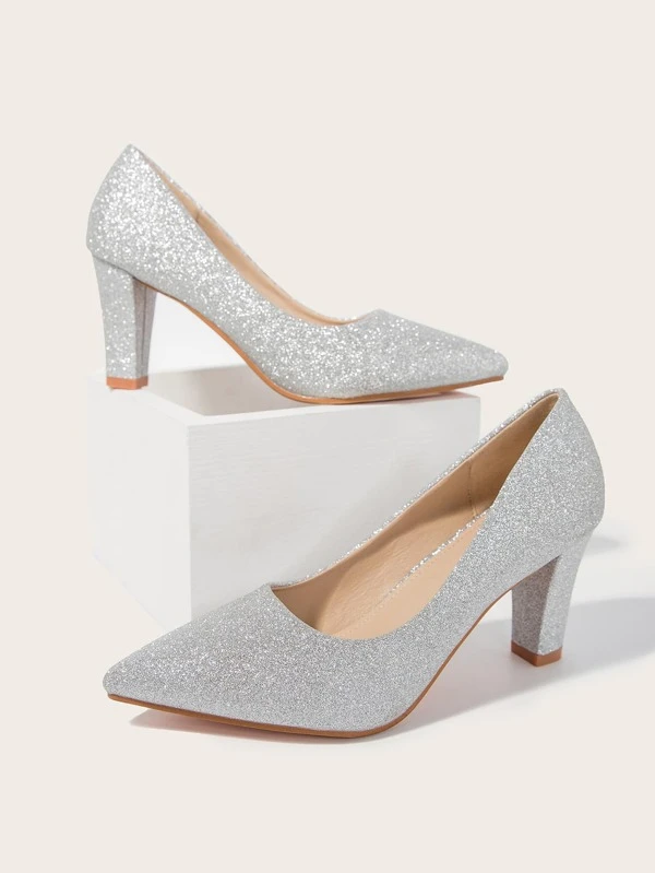 chaussure a talon paillette