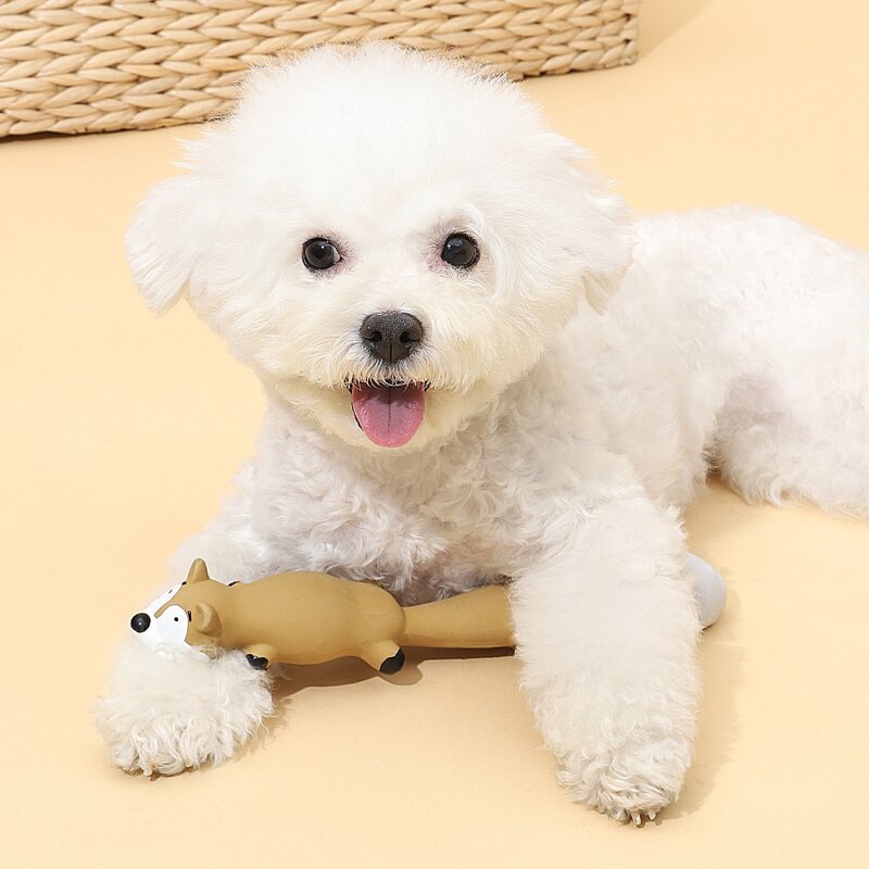 

Raccoon Shaped Dog Sound Toy, Brown