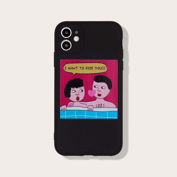 

Cartoon Graphic iPhone Case, Multicolor