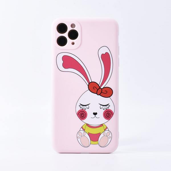 

Cartoon Graphic iPhone Case, Baby pink