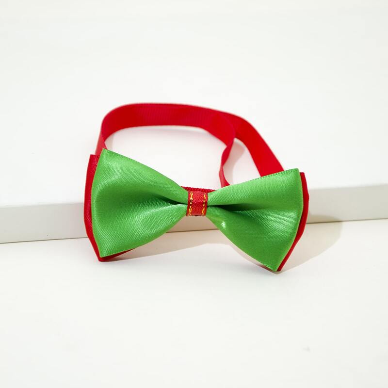 

Colorblock Cat Bow Tie, Green
