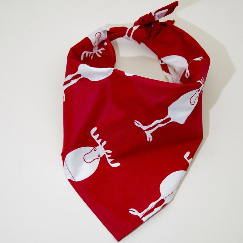 

Christmas Cartoon Graphic Dog Bandana, Red