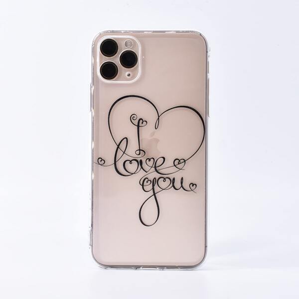 

Letter Graphic iPhone Case, Clear