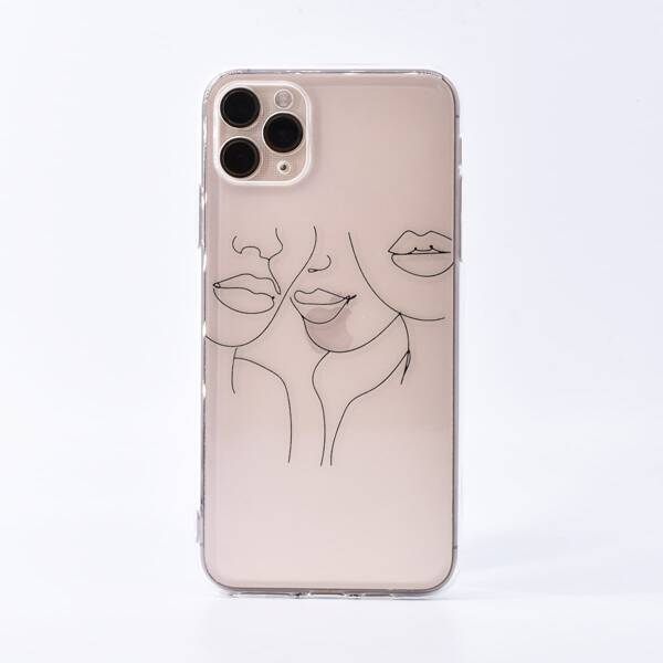 

Чехол для iPhone с принтом, Прозрачный
