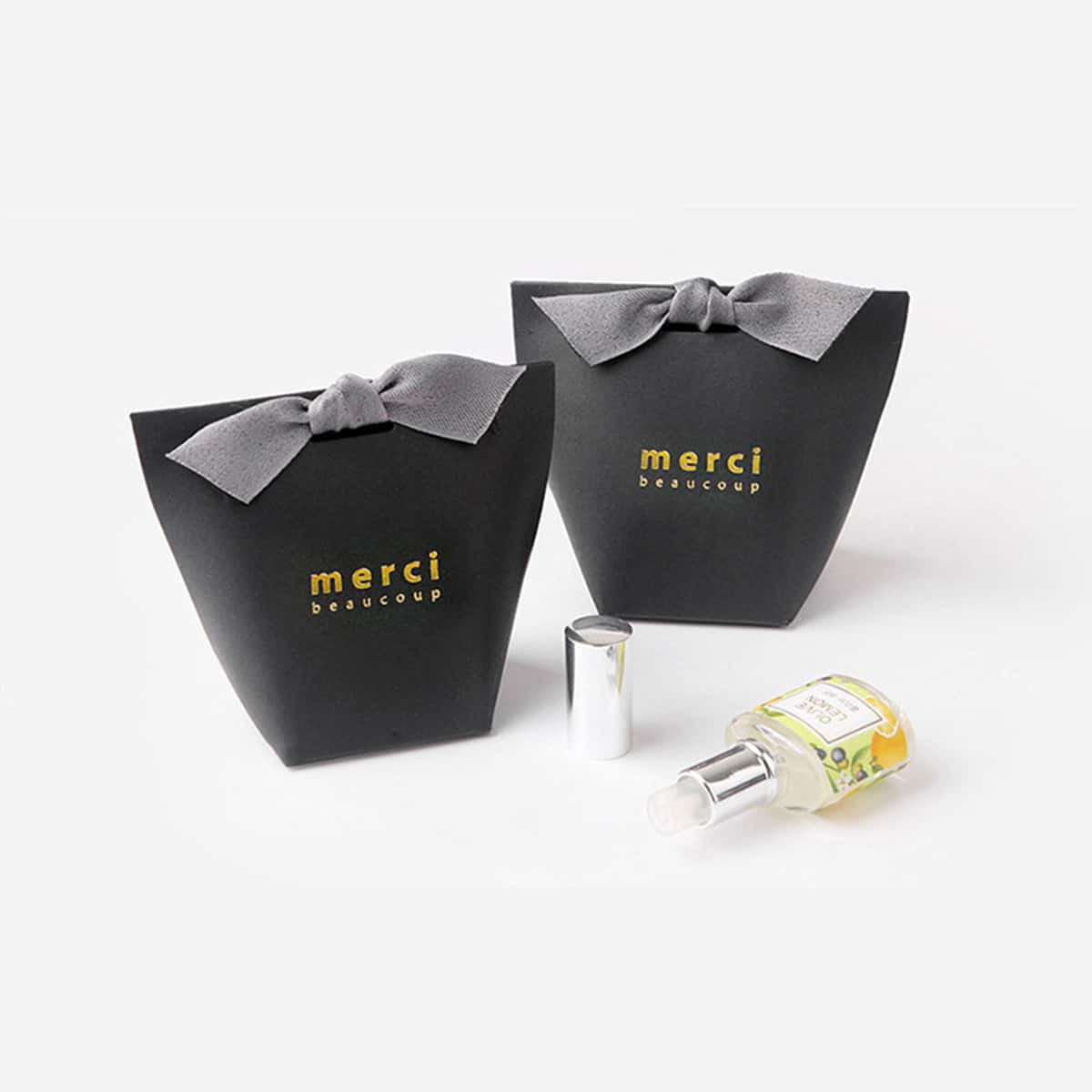 

5pcs Paper Gift Bag Without Bowknot, Black