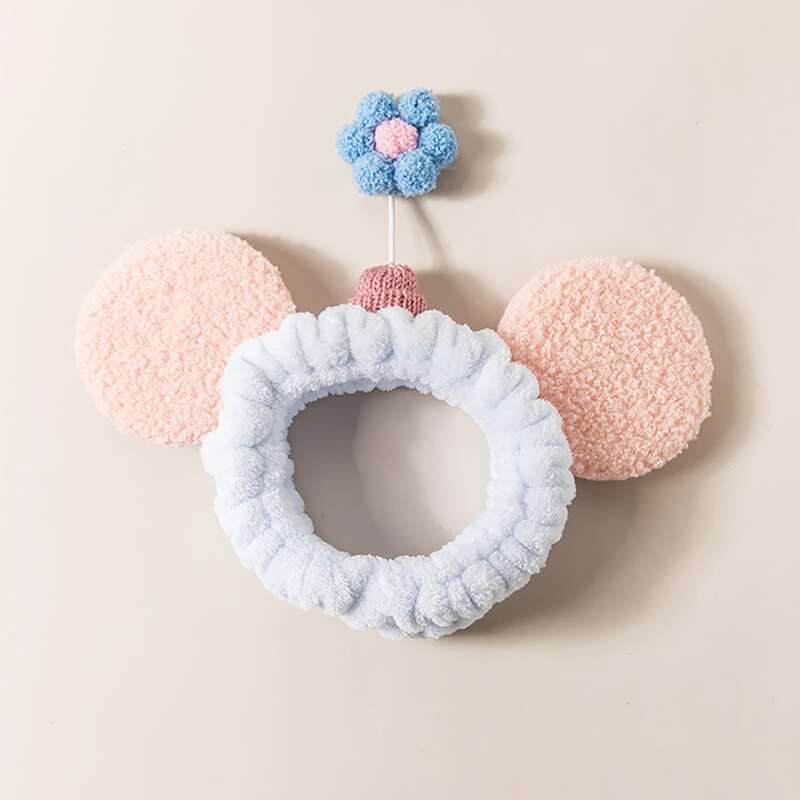 

1pc Floral Bath Headband, Multicolor