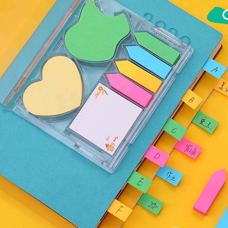

1set Cartoon Colorful Sticky Note, Multicolor