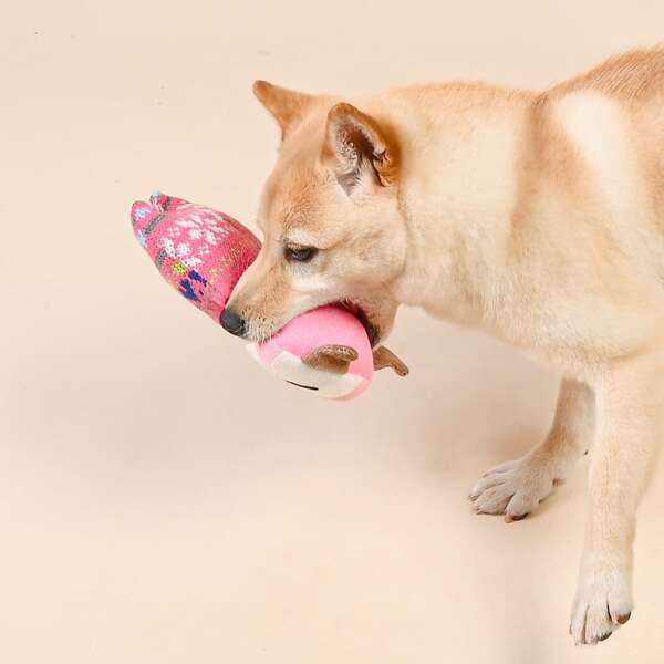 

Cartoon Shaped Dog Sound Toy, Pink