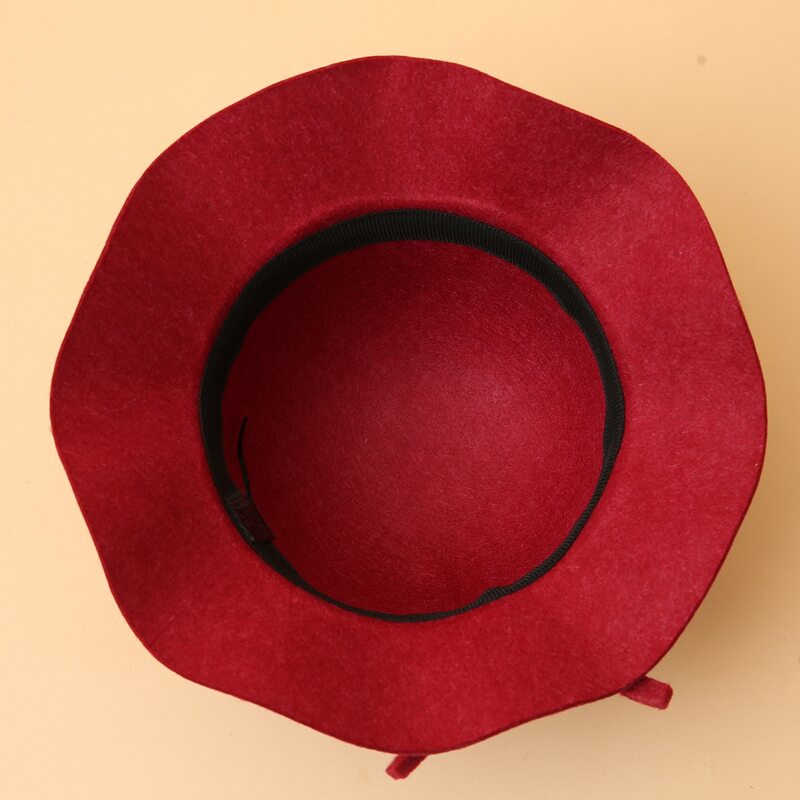 

Bow Decor Floppy Hat, Burgundy