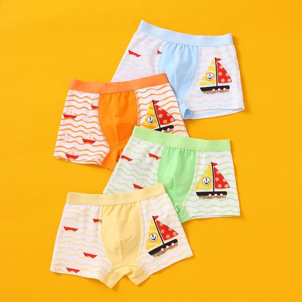

Toddler Boys 4pack Ship Print Underwear, Multicolor