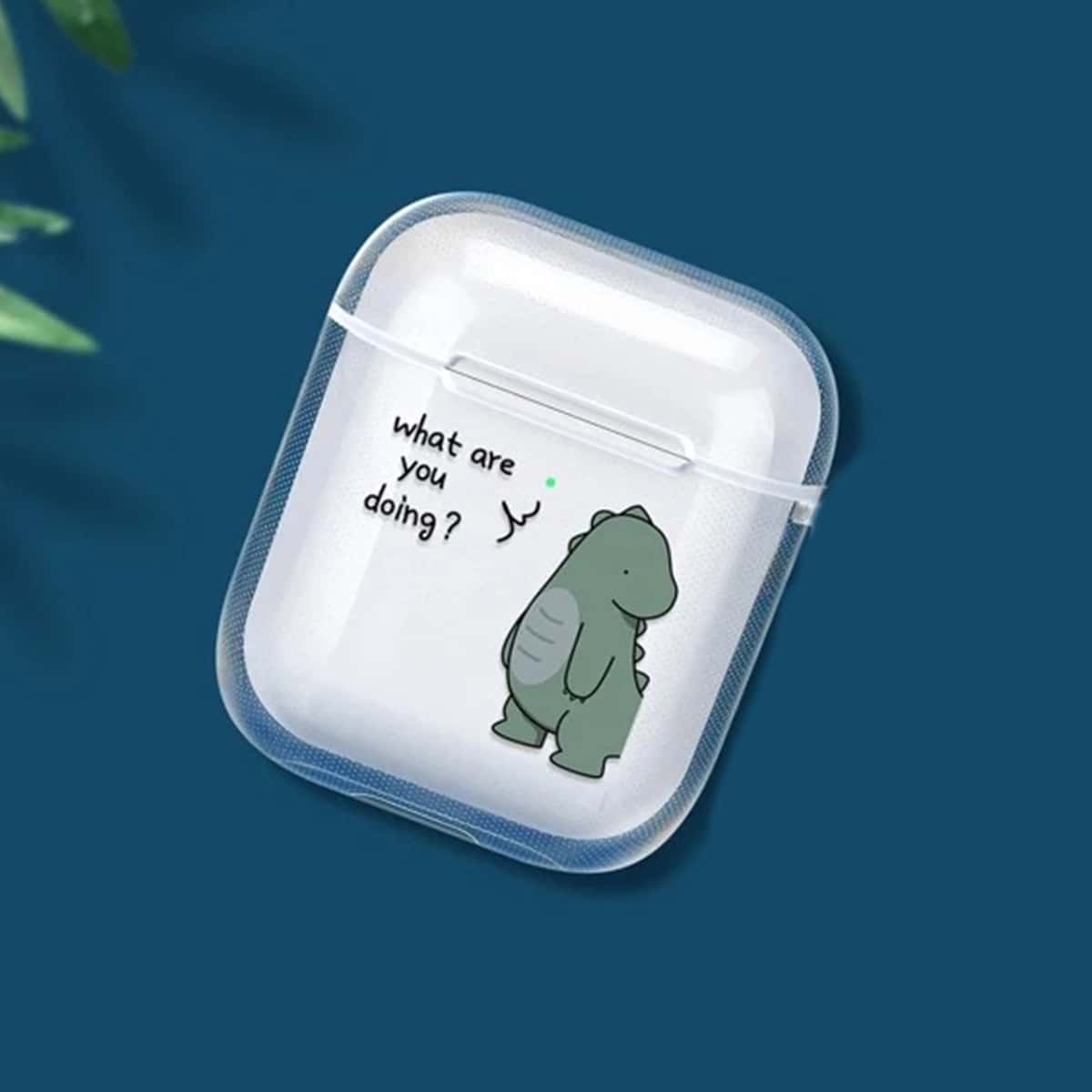 

Cartoon Dinosaur Clear AirPods Case