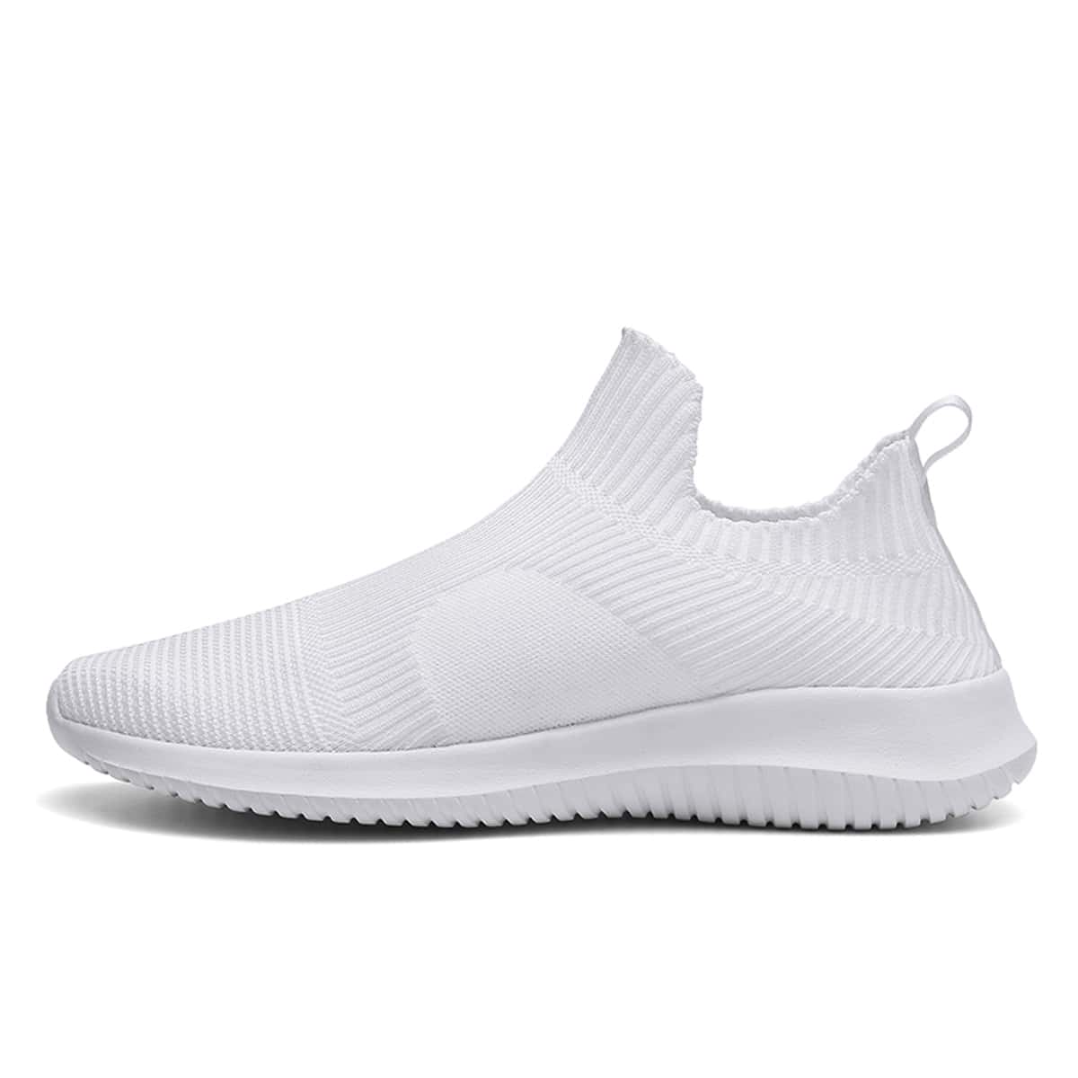 

Guys Solid Slip On Wide Fit Sneakers, White