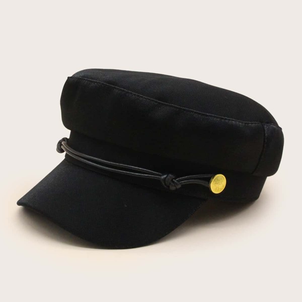 

Band Decor Bakerboy Cap, Black
