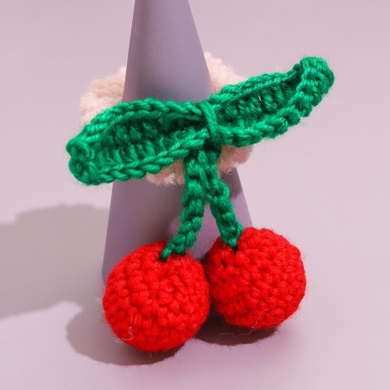 

Knit Cherry Hair Tie, Multicolor