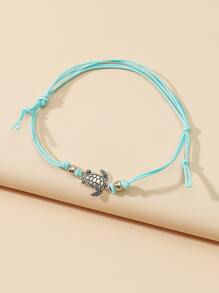 女孩龜裝飾串腳錬 - 淺藍色 - 查看 3