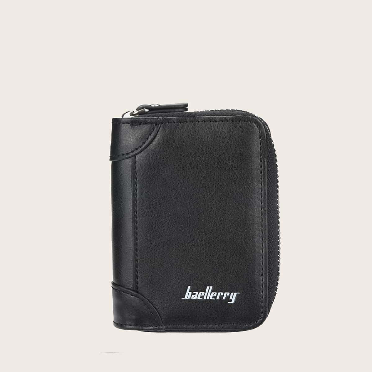 

Guys Letter Graphic Small Purse, Black