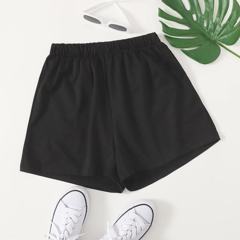 

Sunflower Graphic Pocket Shorts, Black