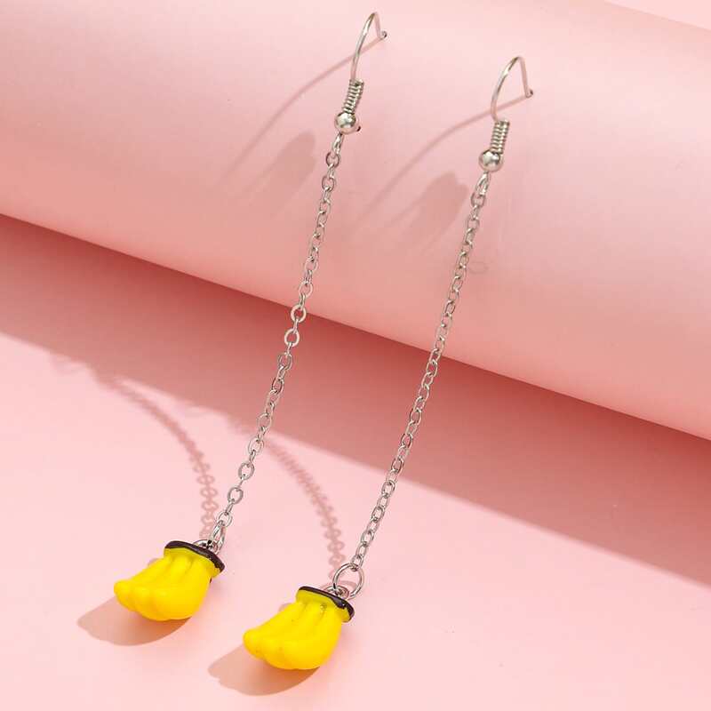 

Banana Drop Earrings, Yellow