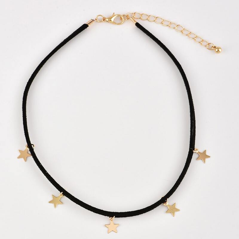 

Star Decor Choker, Black