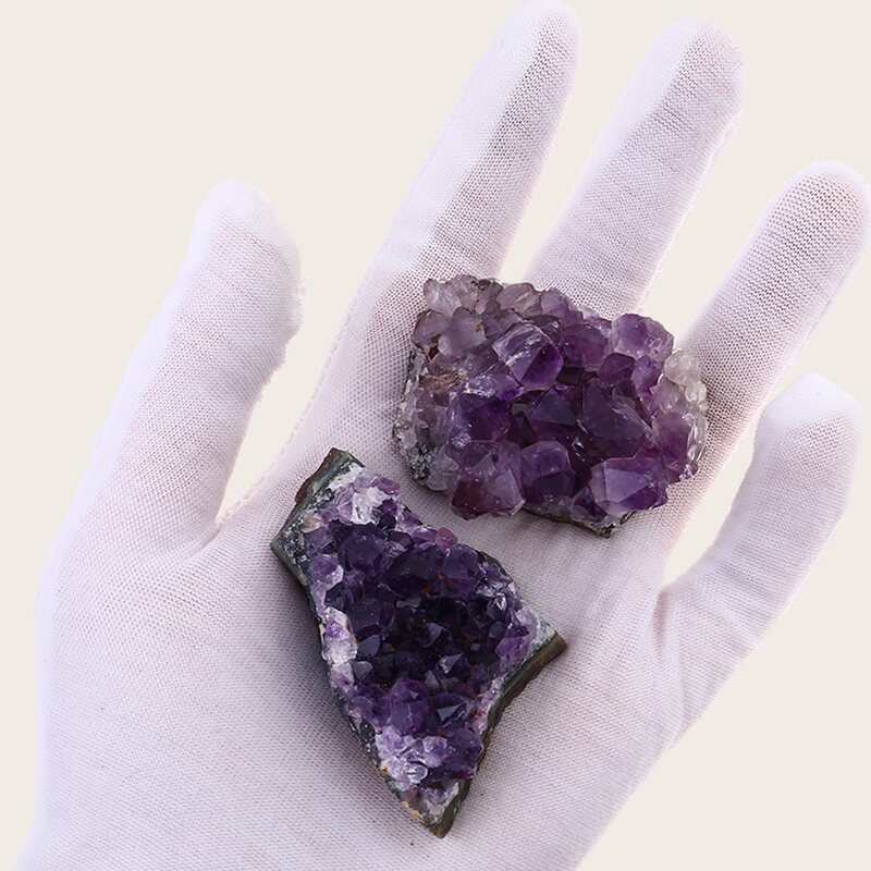 

1pc Random Ombre Stone Decorative Object, Purple