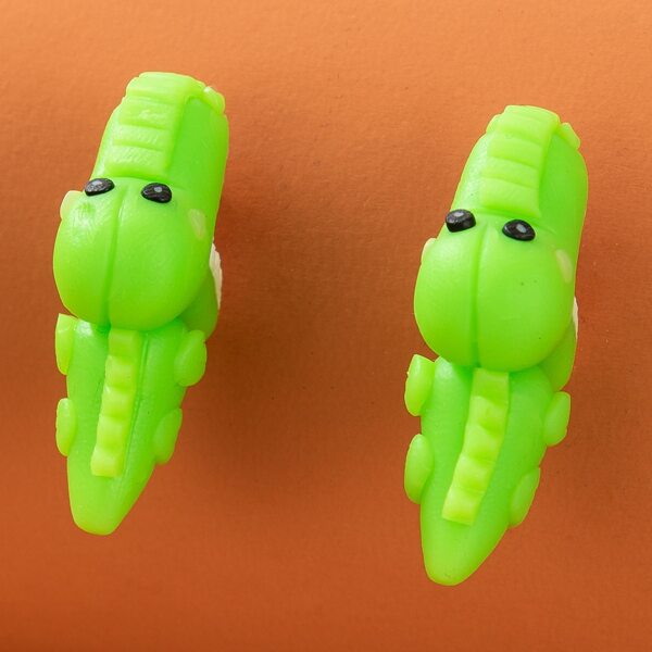 

Cartoon Animal Stud Earrings, Green